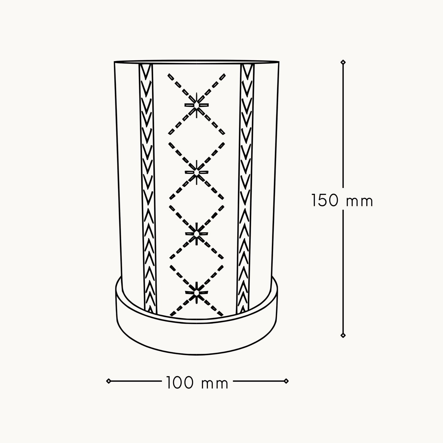 'Alu'alu Cylinder Lamp (Dimmable)