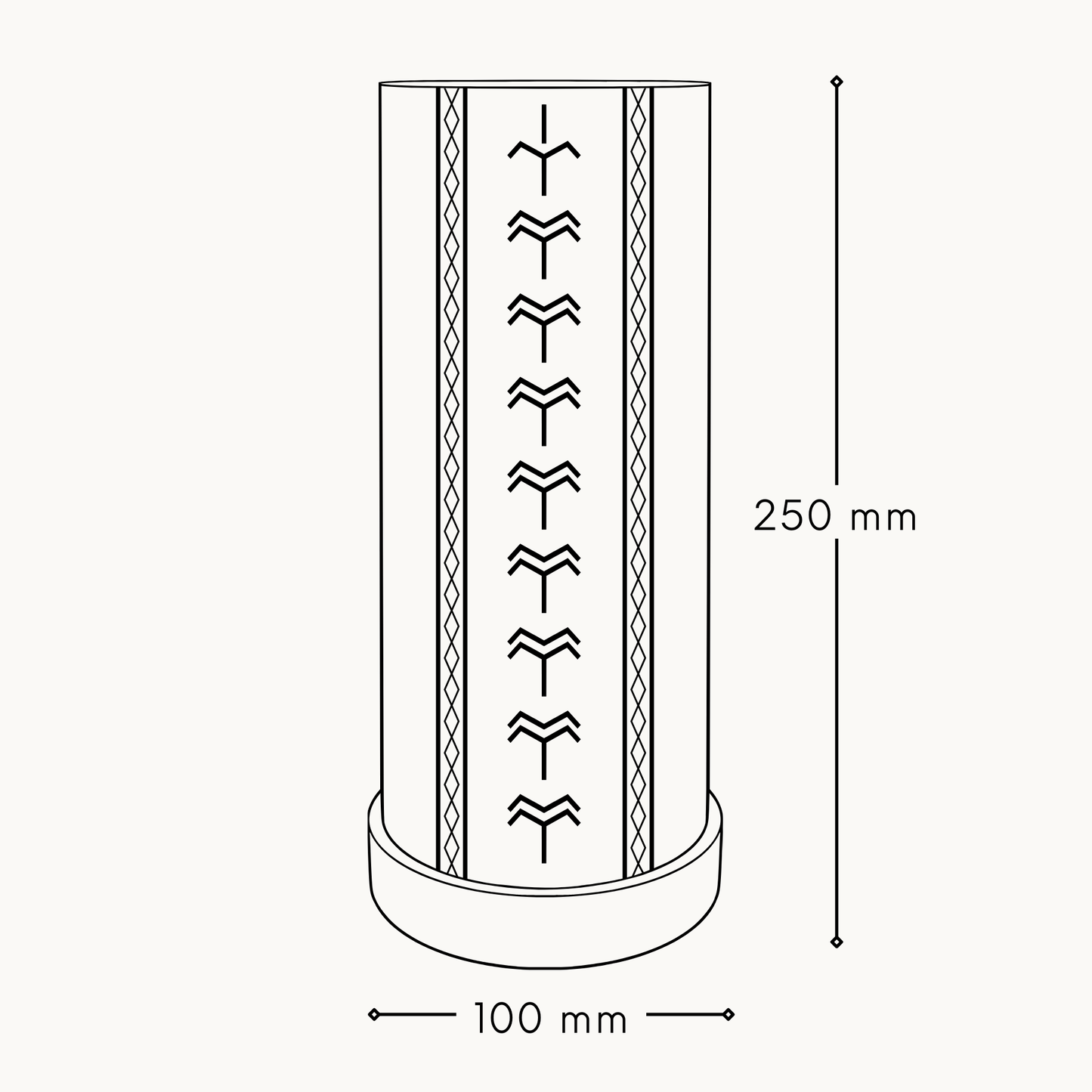 Large Fa'agogo Cylinder Lamp