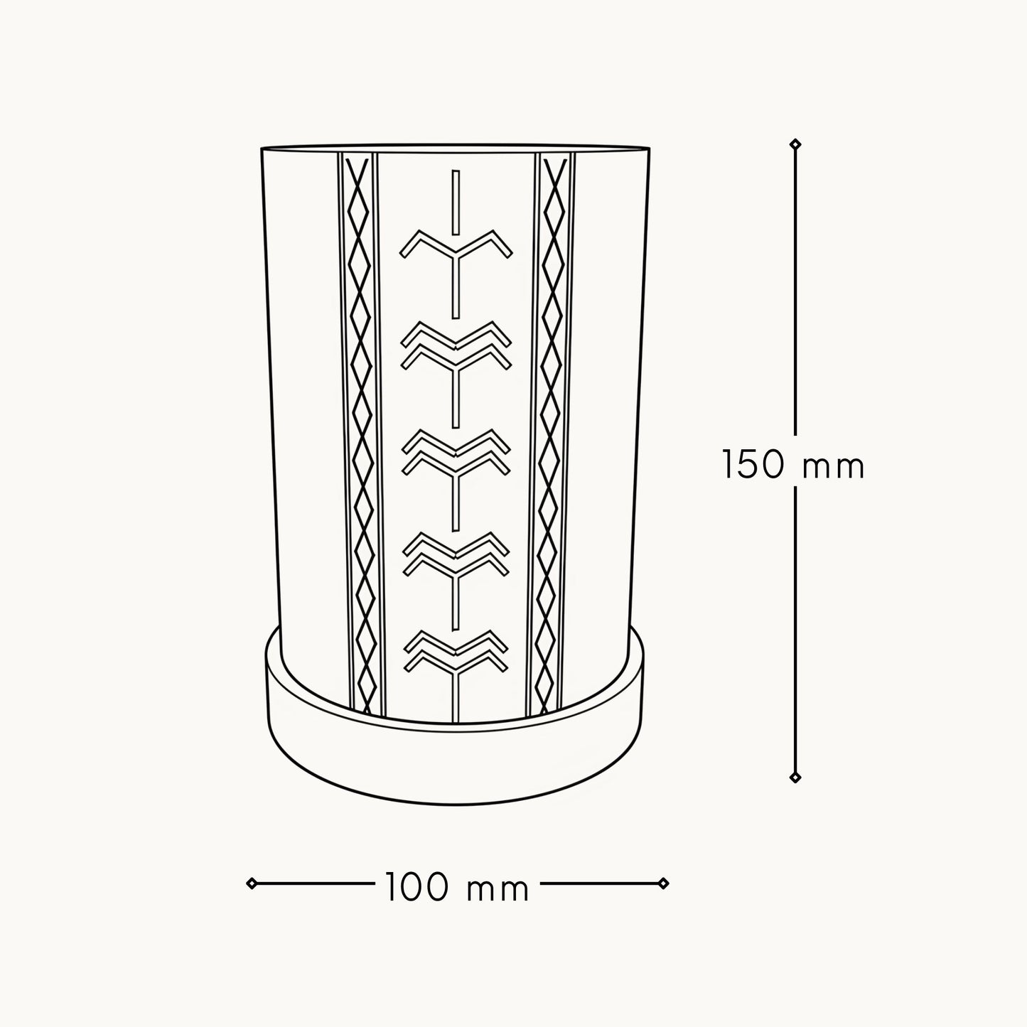 Fa'agogo Cylinder Lamp (Dimmable)