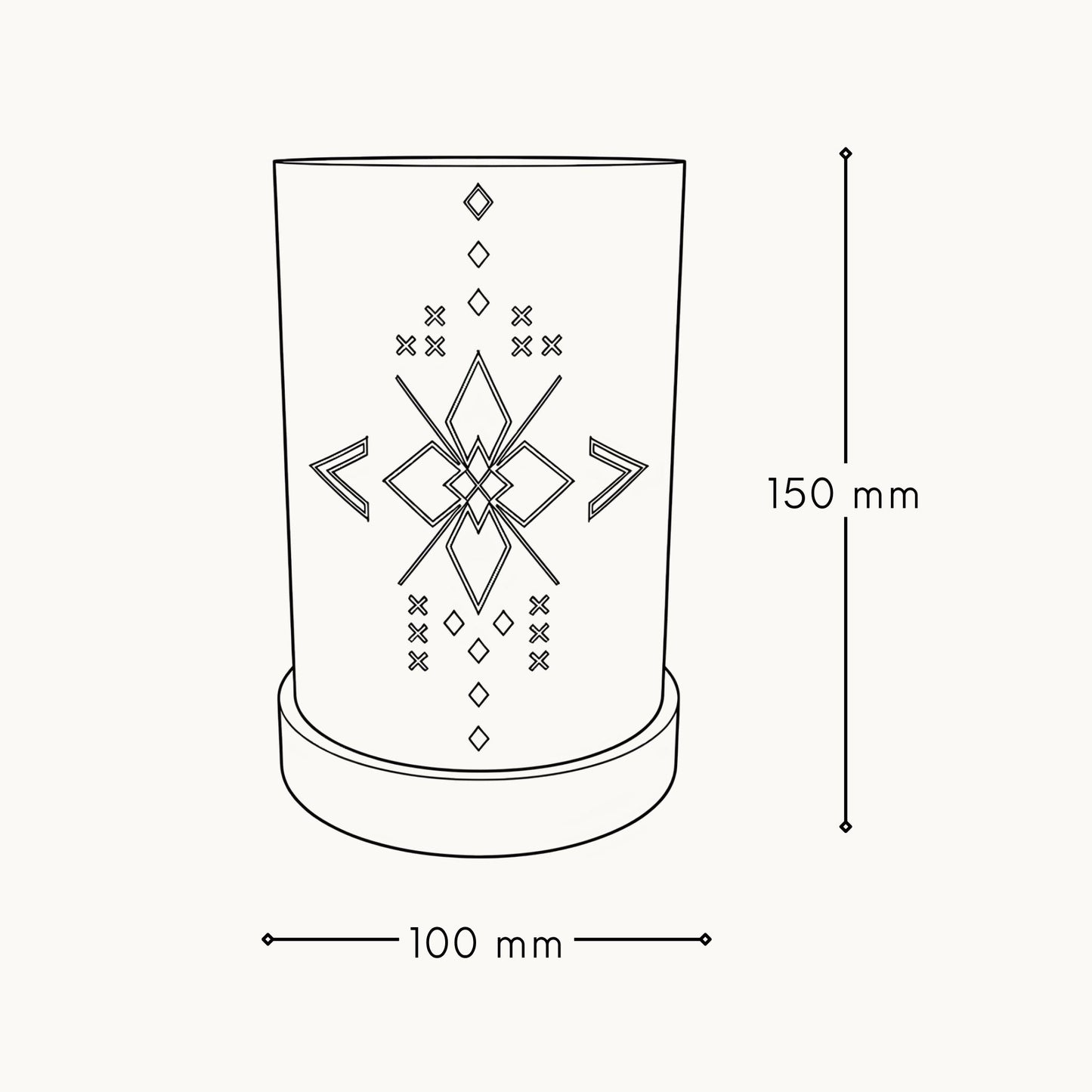 Matariki Cylinder Lamp (Dimmable)