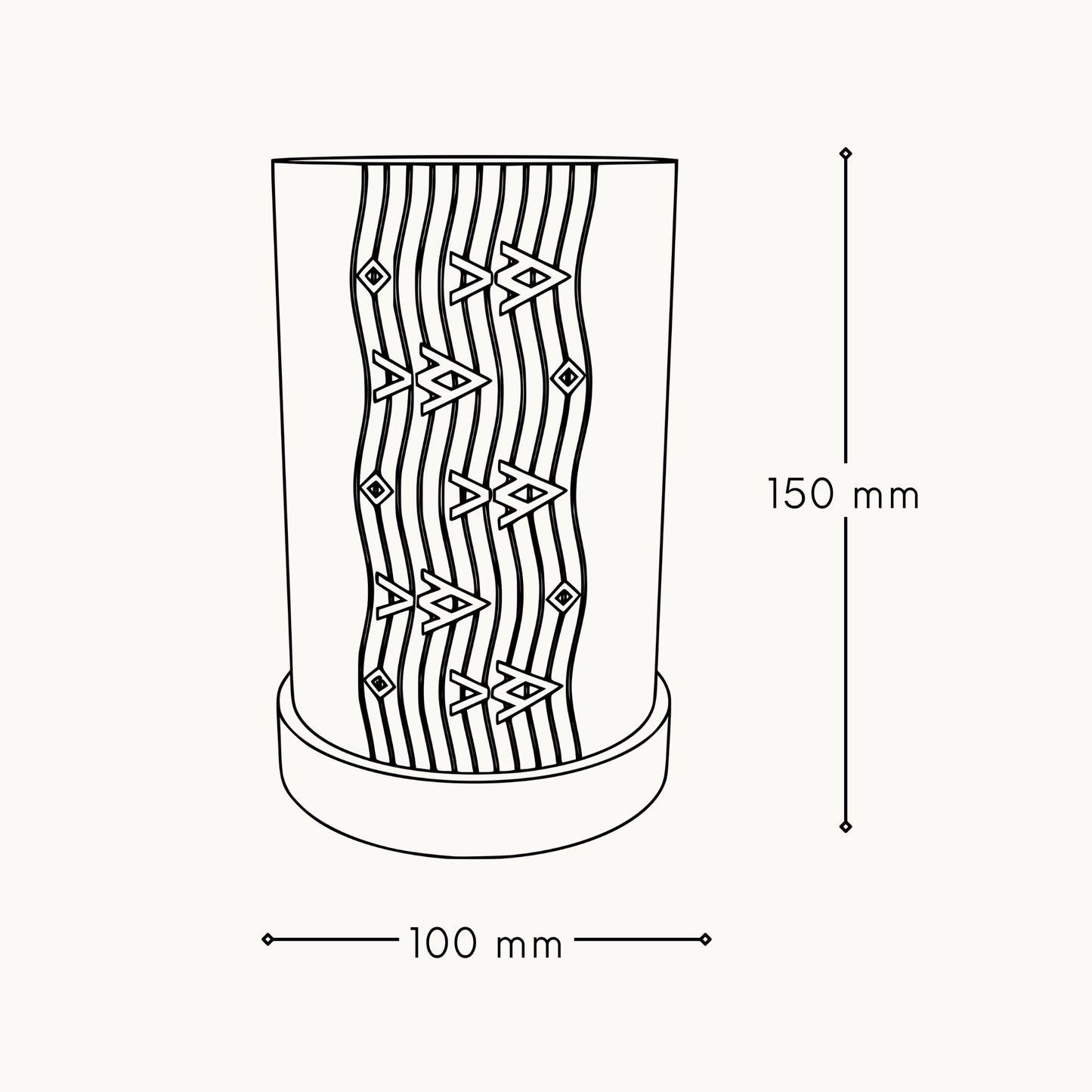 Moana Cylinder Lamp (Dimmable)