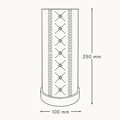 Large 'Alu'alu Cylinder Lamp