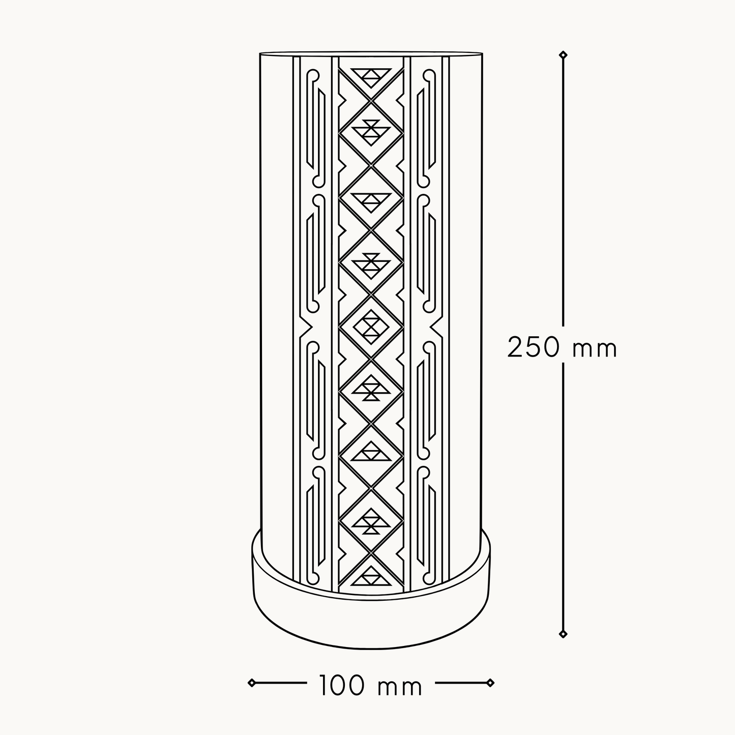 Large Kairoro Cylinder Lamp