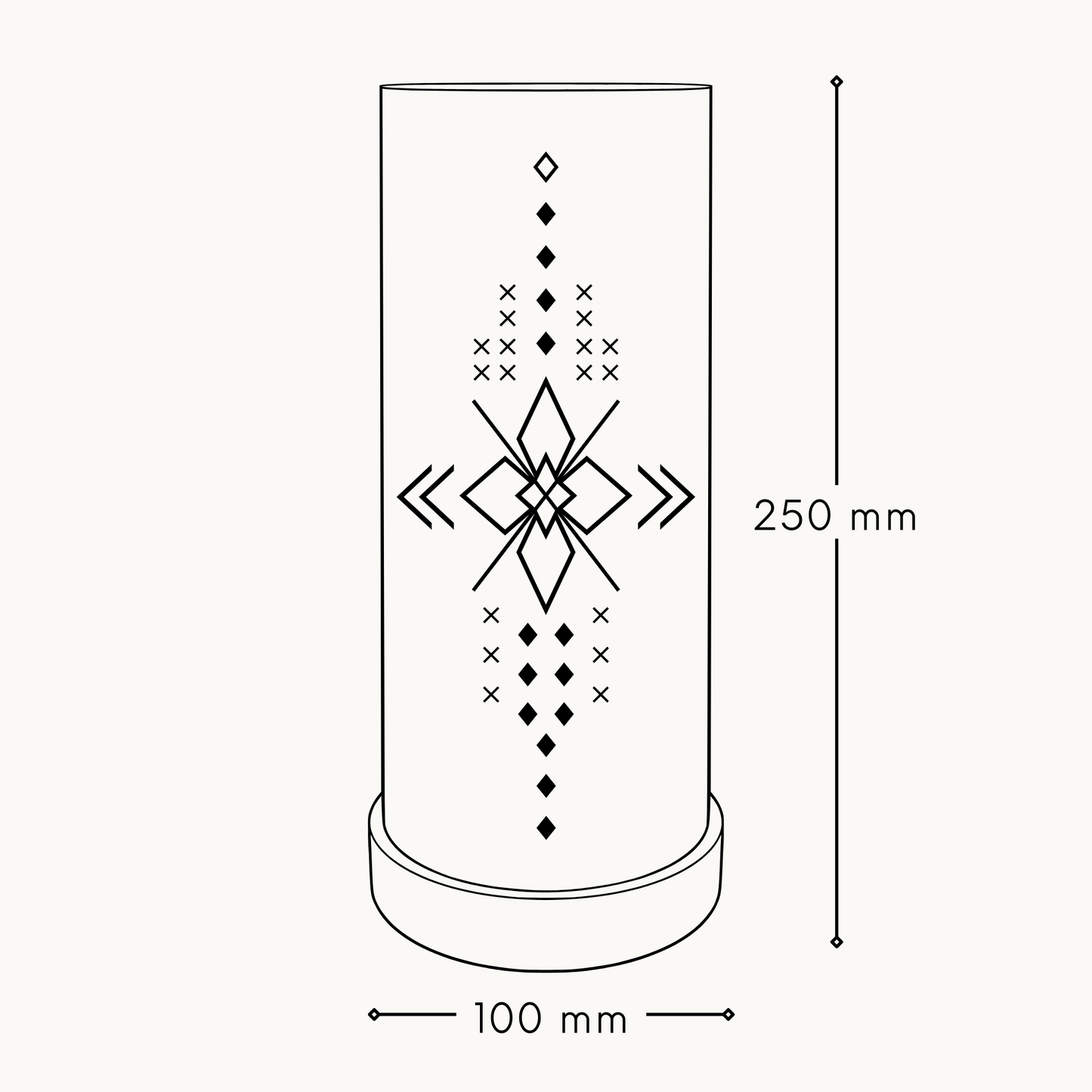 Large Matariki Cylinder Lamp (PRE-ORDER)