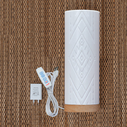 Large Tāniko Cylinder Lamp (PRE-ORDER)