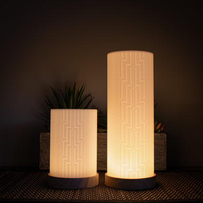 Large Poutama Cylinder Lamp (PRE-ORDER)
