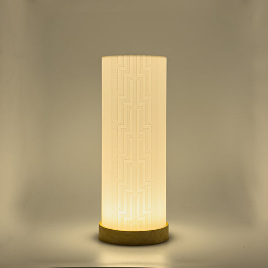 Large Poutama Cylinder Lamp (PRE-ORDER)