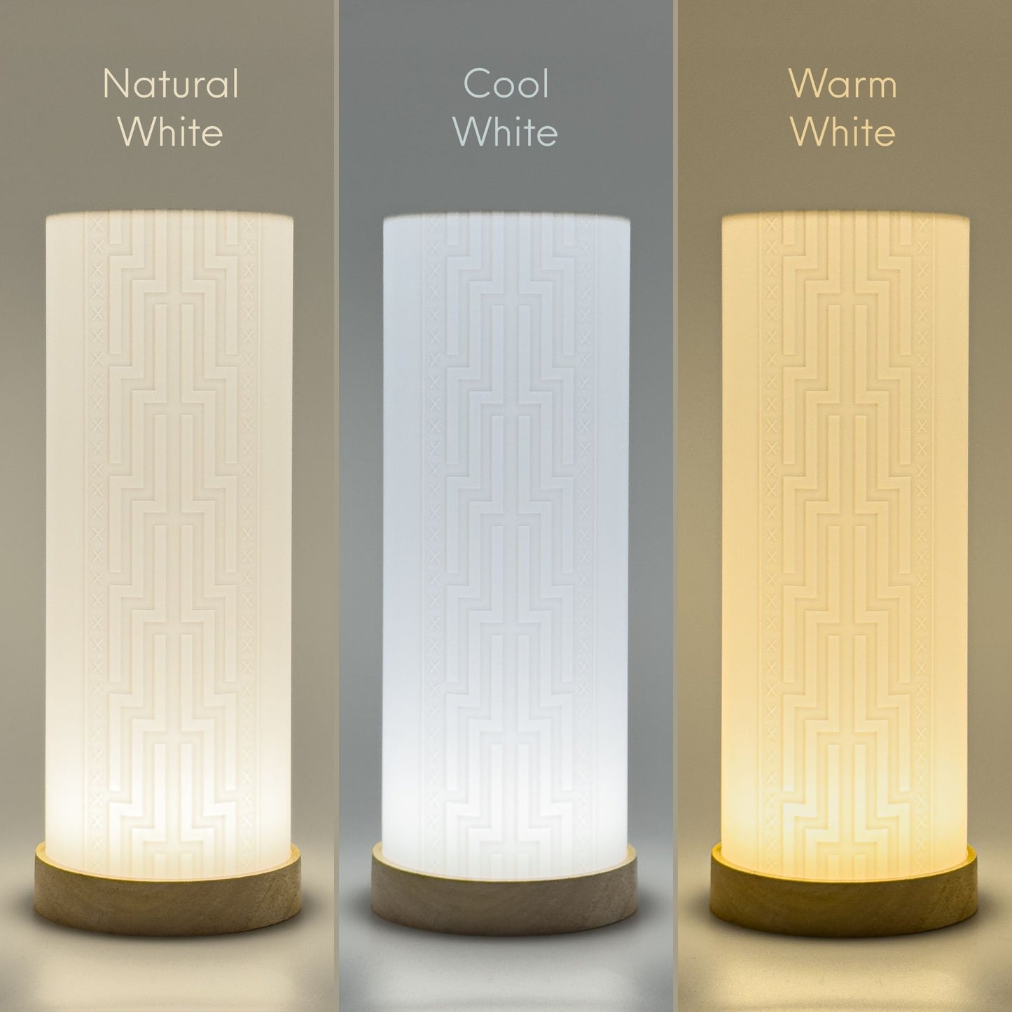 Large Poutama Cylinder Lamp (PRE-ORDER)