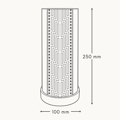 Large Poutama Cylinder Lamp (PRE-ORDER)