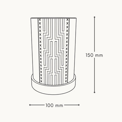 Poutama Cylinder Lamp